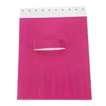 합성 데크 목재 합판 원목 방부목Tyvek-종이 합성 종이 팔찌 회의 스티커 손목 밴드 인쇄 패턴 로고 카드, 02 Rose red_01 one size