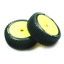 LOUISE RC L-T3150VY B-HORNET 1/8 Scale Off Road Buggy Tires Super Soft Compound / Yellow Rim 본딩완료(반대분)(1/8버기타이어)