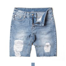 디스트로이드 커팅 남자 청반바지