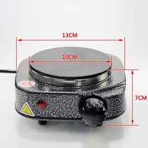 다기능 미니 전기 스토브 가열로 차 만들기 우유 단일 주방 110V 500W, 02 Black_02 EU