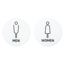 화장실 안내문 표시판 스티커 문구 UX타입 원형