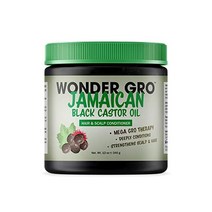 자메이카 블랙 캐스터 오일 헤어 그리스 스타일링 컨디셔너 12 fl oz - 에 좋 - Wonder Gro의 Mega Hair Growth Therapy