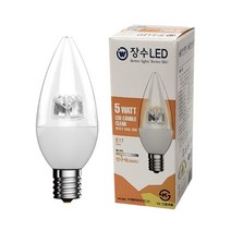 장수램프 투명 LED 촛대구 E17전구색 고추 28032EA, 1, 본상품선택, 본상품선택