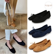 흐꺙 흐꺙 하모니 발레리나 플랫슈즈 여성 스웨이드 가죽 로퍼 3종