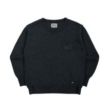 [빈HU]BW54SW01CG 차콜 포켓장식 스웨터