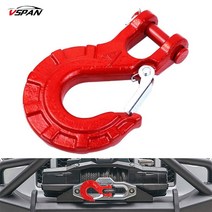 호환 트레일러 승용차 캠핑카 견인 장치 고리 새 35000lbs16t 윈치 케이블 후크 클레비스 리깅 앰프 Tank300atv보트트럭rv 스프링 장착 4x4 액세서리용 래치, 1개