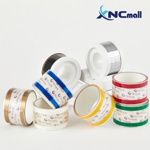 식품포장 커피 샌드위치 배달음료 밀봉 포장 글래드 매직랩 대용 원스테이프, 화이트, 40mm, 1개