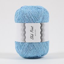 [앵콜스] 슬라브포인트 코튼실 슬라브사 의류 가방실 모자뜨기, 820 베이비블루(낱개), 1개