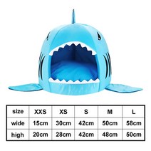 이케아 고양이 강아지 침대 방석 cute dog cat house soft nest kennel shark sleeping sofa for dogs 고양이 침대 강아지 110, 애완 동물 침대 2, m, 협력사