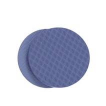 1 쌍 170x15MM 두께 휴대용 소형 라운드 무릎 패드 요가 매트 피트 미끄럼 팔꿈치 손 지원 디스크 쿠션, a pair dark blue