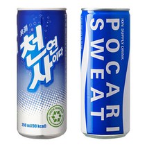 천연사이다 250ml x 30캔 + 포카리 245ml x 30캔 총 60캔