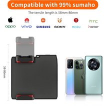 짐벌셀카봉 삼각대 셀카봉 짐벌 3축 블루투스 UURIG PH-10 전화 CapGrip 핸드 헬드 Selfie 부스터 그립 블, 03 PH-10 and tripod
