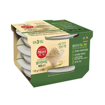 CJ 햇반 발아현미밥 작은공기 130gx3입, 1세트, 130g