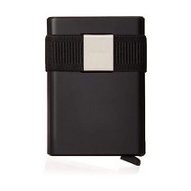 Secrid 카드슬라이드 지갑 블랙 슬라이드가 있는 블랙 카드 프로텍터 다용도 RFID 케이스