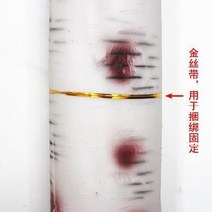 스티커 조립 인조대나무 조경 행인플렌트 발 가림막, 45cm 금색 타이 와이어