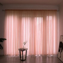커튼 블라인드 다이소커튼 우아하고 튤 거실 침실 주방 그린 리프 쉬어 창