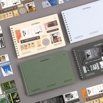 [iswas] [대시앤도트] 라이프 에디터 6개월 플래너, 색상:03더스티그린, 상세 설명 참조