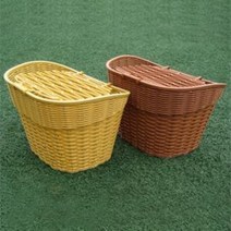 고정식 PVC 바구니/강화플라스틱/탈부착용이, 브라운