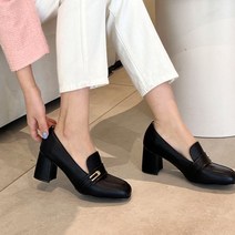 광주신세계데코드 스퀘어 베이직 로퍼힐 펌프스 6cm소보제화 6cm 138244