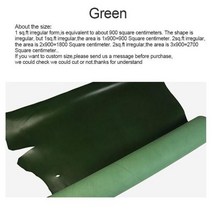 두께 풀 그레인 소 가죽 하이드 툴링 숄더 버트 베지터블 태닝 조각 공예 벨트 스트랩, Green+2sq.ft irregular