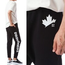 DSQUARED2 [명품]디스퀘어드 화이트 사이드로고 트레이닝 배기팬츠..