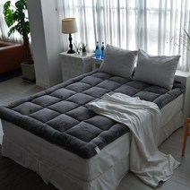 블레딕홈 마약 울트라극세사 매트리스토퍼 매트리스 토퍼, 그레이