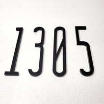 입체숫자스카시 슬림 DIY 간판 표지판 층별안내 호실 아파트 동호수 표찰 오피스텔 고시원 현관문 사무실 로고 레터링 문패 아크릴 숫자 스티커 접착식 넘버 번호 문구 호수 숫자0