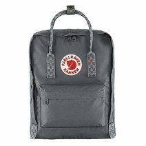 Fjallraven Kanken 클래식 백팩 여행용 가방 그레이 체스 패턴
