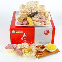 [솔향한과] 솔향 모듬 (대) 한과세트 강릉 사천 솔향한과, 기본 빨강 보자기 포장