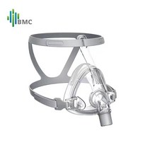 코골이방지 BMC-FM2/F1A/F1B/F4 코골이 용 풀 페이스 마스크 의료용 CPAP BiPAP 소재 크기 S/M/L 헤드 기어 포함, [04] F4, [03] 큰