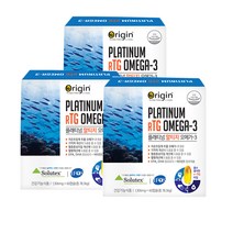 오리진 플래티넘 알티지 오메가3 RTG 1310mg 저온 초임계, 60정, 3개