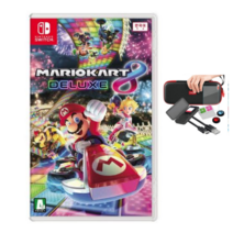 마리오 카트8 디럭스+스위치 9종 종합 악세사리+닌텐도 스위치 강화유리 패키지