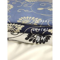 수입원단 실켓 자수원단 면 에리카플라워 3종, 블랙