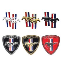 [BOBU] 깔끔한 디자인 머스탱 엠블럼 자동차 익스테리어 용품_ 2107100EA, 가니쉬형(골드) 2개1세트, 가니쉬형(골드) 2개1세트