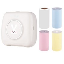 라벨 바코드 프린터 aibecy l20 무선 58mm 열 메이커 사진 스티커 2in, 흰색 3롤 용지 a, 협력사