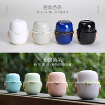 일롱 쾌객 품평배 1인 일인 여행용 차호 찻잔 티 다기 125ml 세트 Wstug 증정, 무광화이트