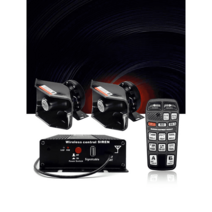 중장비 렉카차 싸이렌앰프 차량용앰프 구급차 사이렌, 검정색 전면 스피커 1개가 있는 400W