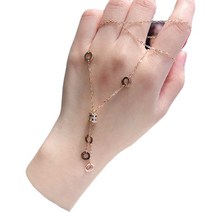 ANKRIC 패션목걸이 디자인 로즈 골드 도금 컷 표면 자동차 꽃 펜던트 작은 허리 술 스웨터 체인 여성 조커 패션 목걸이