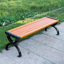 버스정류장의자 지하철의자 플라스틱벤치 야외벤치제작 공원 의자 야외 긴 의자 부식 방지 단단한 나무 정원 의자 플라스틱 나무 뒷좌석 사각 벤치 캐스트 알루미늄 포함 또는 제외, 등받이가 없는 수입 목재 1.8미터 초두께 강화