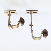 커튼봉 압축봉 브라켓 높이조절 커텐 봉걸이 부자재 3개 25mm, 25mm-실버(1세트3개)