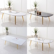 이반가구 럭셔리 테이블 럭셔리골드 거실 리빙 티테이블 좌식 소파, 럭셔리테이블 (타원형)1200x600, 멀바우