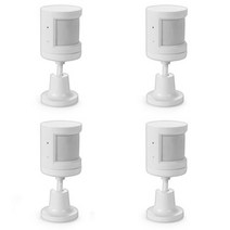 정화조 관로탐지기 리지드 Tuya-ZigBee 스마트 라이프 PIR 휴먼 모션 센서 자동 홈 시큐리티 시스템을 위한 실시간 모니터링 도난 방지 감지기, 4 pcs