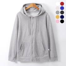 후앙스 남녀공용 베이직 무지 후드집업 JBHD-9174