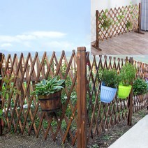 접이식 나무울타리 펜스 휀스 fence 방부목 마당 정원꾸미기 옥상테라스 전원주택 울타리, 거치형, 높이100cm