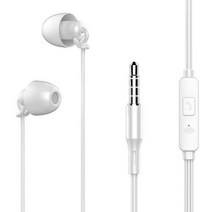 ASMR 이어폰 Hifi 헤드셋 소음 제거 슬리핑 이어 버드 소프트 실리콘 TPE 와이어 Xiaomi Huawei 용 귀 압력 없음, White without mic