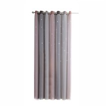 휴대용 색도계 고정밀 색차 비교 색차계 측색기 측정기 판타지 스타 커튼 거실 용 암막 커튼 어린이 소녀 침실 다채로운 더블 레이어 스타 창 얇은 명주 그물 커튼, 134x240cm, 협력사, 밝은 회색