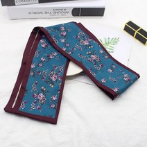 긴머리 리본 스카프 패션 헤어 타이 다기능 반다나 여성용 탄성 액세서리, 28