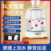 무중력 대용량 가습기 세척쉬운 통세척 천연 감성 어메이징 가습기, 화이트/3L/더블 스프레이
