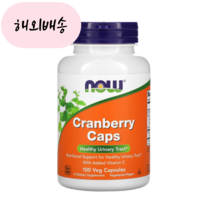 나우푸드 크랜베리 식물성 100 캡슐 아스코르빈산 폴리페놀 탄닌 비타민C, 1개, 100정, 100개