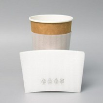 테이크아웃 단열 PE 스노우 무지 홀더 500개, 사이즈:10/13oz, 단품